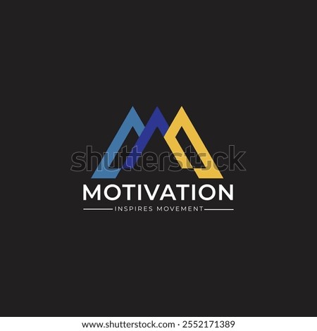 Motivation word concept logo design