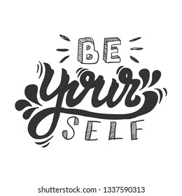 motivation word hand lettering vector