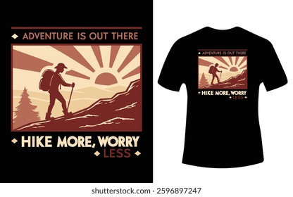 "Motivational Adventure T-Shirt Design – Explore, Travel, and Conquer Typography Graphic"