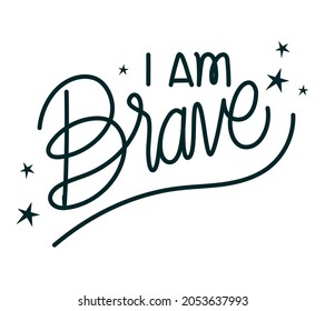 motivational affirmation illustration over white