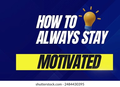 Motivational blue and yellow thumbnail