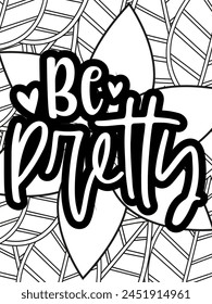 Motivational Coloring Pages, Christian Lettering coloring page for children and adults. Bible Verse Coloring Pages, Christian religious typography coloring page for children and adults
