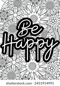 Motivational Coloring Pages, Christian Lettering coloring page for children and adults. Bible Verse Coloring Pages, Christian religious typography coloring page for children and adults