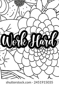 Motivational Coloring Pages, Christian Lettering coloring page for children and adults. Bible Verse Coloring Pages, Christian religious typography coloring page for children and adults