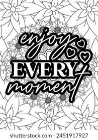 Motivational Coloring Pages, Christian Lettering coloring page for children and adults. Motivational Coloring Pages, Christian religious typography coloring page for children and adults