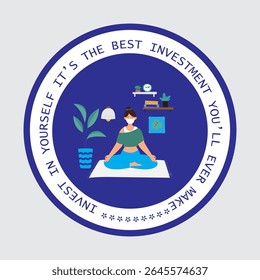 A motivational concept image symbolizing personal growth, self-care, and the power of investing in one’s own skills, knowledge, and well-being.