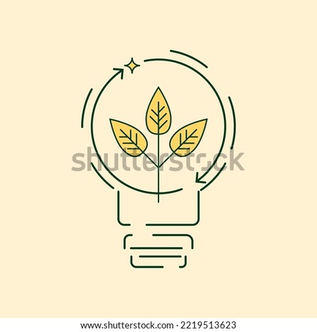 Motivational element of the poster for the preservation of the environment. Simple and understandable forms calling for saving the planet earth from pollution
