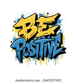 Motivational graffiti typography vector t-shirt design print