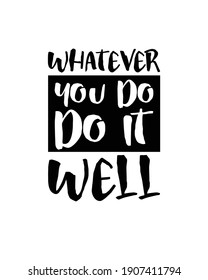 Motivational hand drawn typography poster design. Premium Vector.