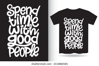 Motivational hand lettering quote for t shirt