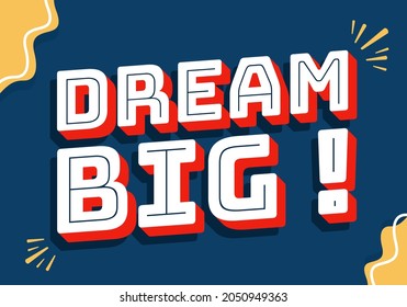 Motivational hand lettering typography quote background