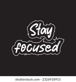 Motivational and inspirational lettering unique style typography text effect t shirt design on black background