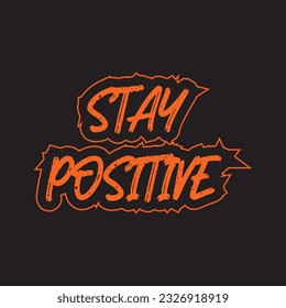 Motivational and inspirational lettering unique style typography text effect t shirt design on black background