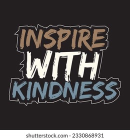 Motivational and inspirational quotes lettering text effect typography dark t shirt design on black background