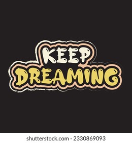 Motivational and inspirational quotes lettering text effect typography dark t shirt design on black background