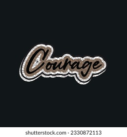 Motivational and inspirational quotes lettering text effect typography dark t shirt design on black background