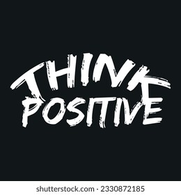 Motivational and inspirational quotes lettering text effect typography dark t shirt design on black background