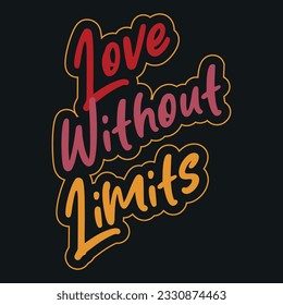 Motivational and inspirational quotes lettering text effect typography dark t shirt design on black background