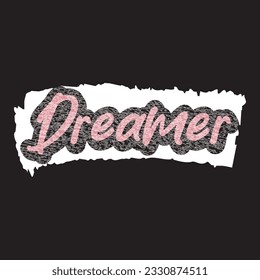 Motivational and inspirational quotes lettering text effect typography dark t shirt design on black background