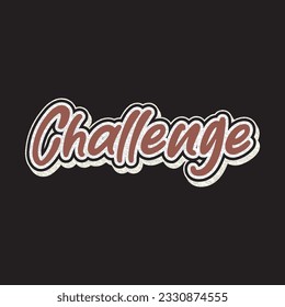 Motivational and inspirational quotes lettering text effect typography dark t shirt design on black background