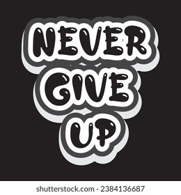 Motivational and inspirational quotes lettering text effect typography dark t shirt design

