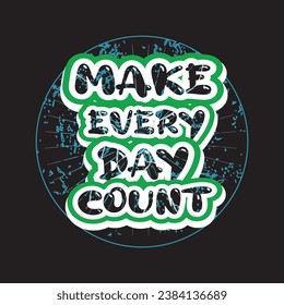 Motivational and inspirational quotes lettering text effect typography dark t shirt design
