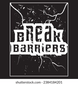 Motivational and inspirational quotes lettering text effect typography dark t shirt design
