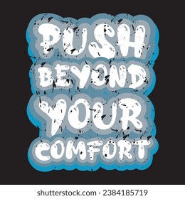 Motivational and inspirational quotes lettering text effect typography dark t shirt design
