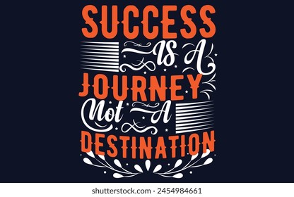 Motivational inspirational typography t-shirt design for success 