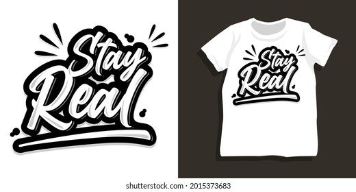 Motivational lettering typography t shirt design