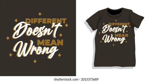 Motivational lettering typography t shirt design