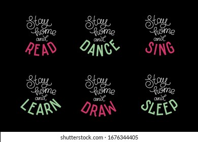 Motivational lettering. Vector. It can be used to advertise training courses and other online projects during the pandemic period.