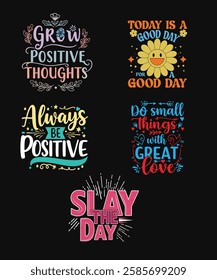 motivational message graphic typography t shirt design vector