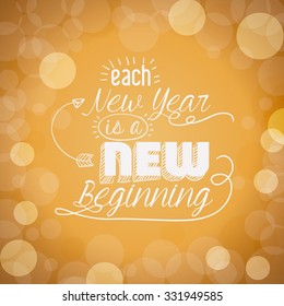 motivational message new year design, vector illustration eps10 graphic 