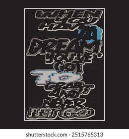 Motivational Positive Quotes Typographic Poster.