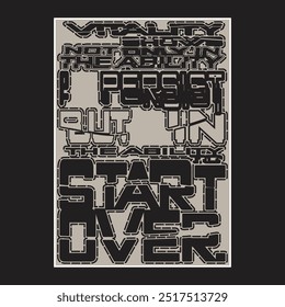 Motivational Positive Quotes Typographic Poster.