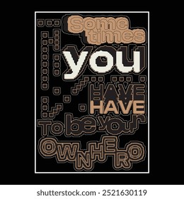 Motivational Positive Quotes Typographic Poster.