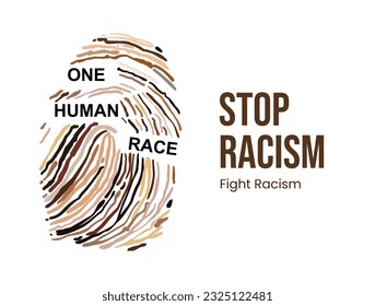 Motivational poster against racism and discrimination, Stop, Fight racism, Black lives matter, Say no to racism, vector illustration, t-shirt vector design, Anti racism, creative illustration