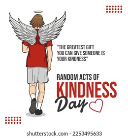 Motivational poster design. Random Acts Kindness Day