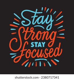 Motivational poster inspirational quote lettering design vector