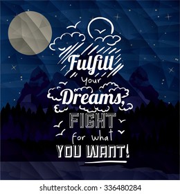 motivational poster message design, vector illustration eps10 graphic 