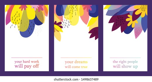 Motivational poster with quotes. Typography poster. Vector design.