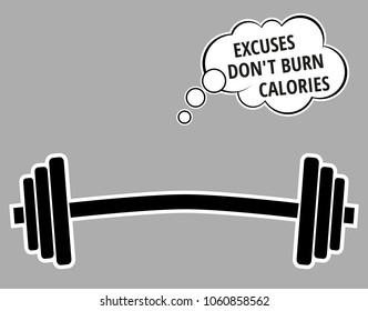 Motivational quote about workout fitness gym and bodybuilding Motivation concept typography Vector illustration design