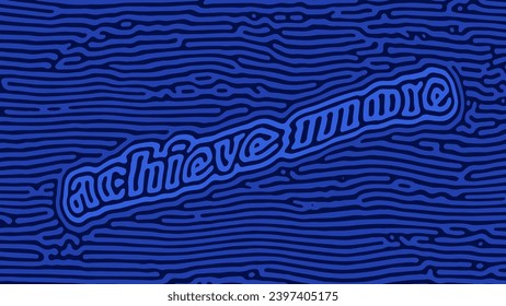 Motivational Quote in Abstract Pattern Background Printable Poster Wallpaper Vector Illustration - Achieve More