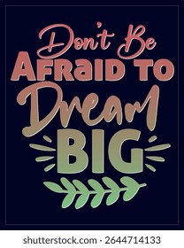 Motivational Quote Artwork. Gradient Inspirational Quote Design