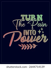 Motivational Quote Artwork. Gradient Inspirational Quote Design