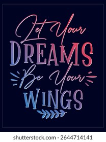 Motivational Quote Artwork. Gradient Inspirational Quote Design
