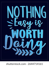 Motivational Quote Artwork. Gradient Inspirational Quote Design