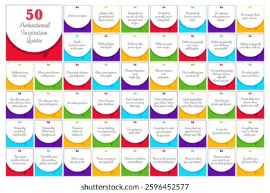 Motivational Quote Cards for Decor and Celebration,Cute little Styled Cards,Colorful Cards