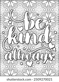 Motivational Quote Coloring Page for Adults. Inspirational Quote Coloring Page. Positive Vibes Coloring Page.